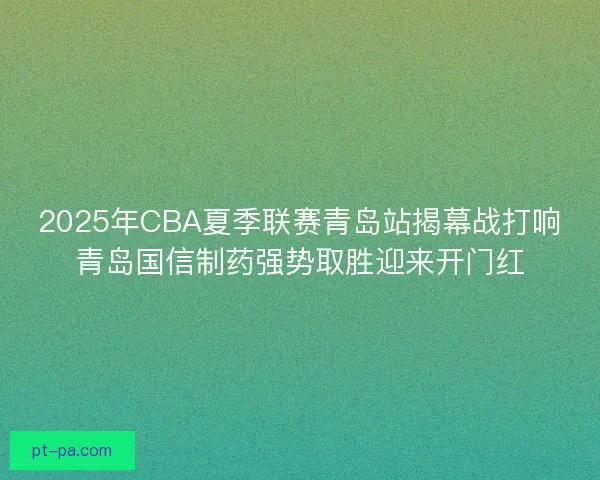 2025年CBA夏季联赛青岛站揭幕战打响青岛国信制药强势取胜迎来开门红
